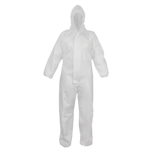Monos desechables laminados con película de PE microporosa premium FrogWear™ - NW-COV63